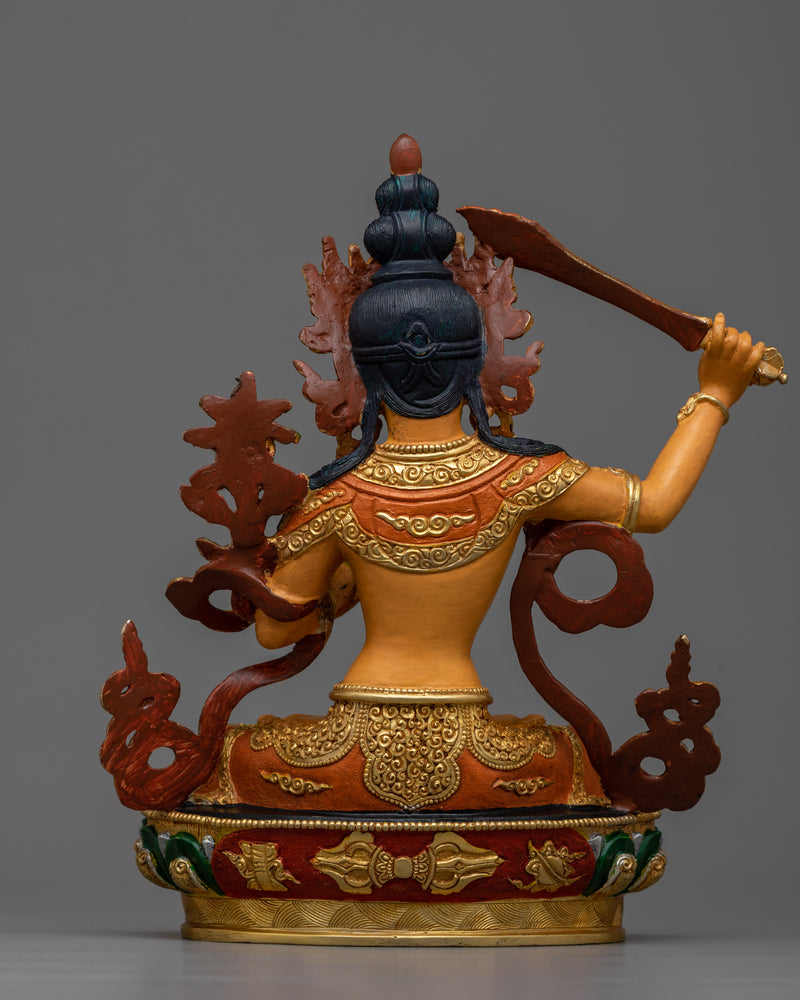 22cm Manjushri Statue | Boddhisattva Wisdom Deity, Buddha-to-be