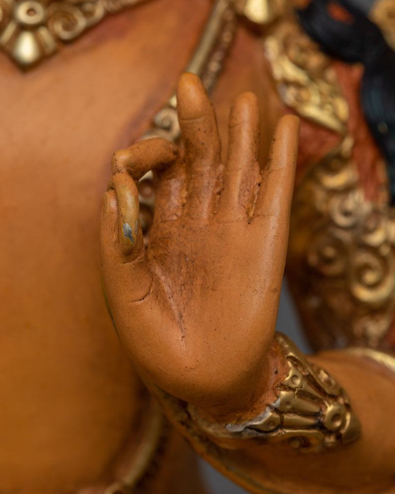 22cm Manjushri Statue | Boddhisattva Wisdom Deity, Buddha-to-be
