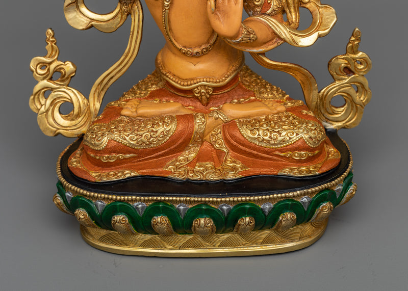 22cm Manjushri Statue | Boddhisattva Wisdom Deity, Buddha-to-be