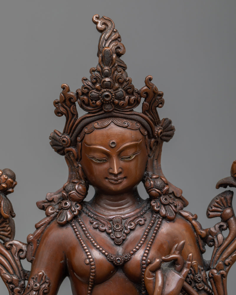 Green Tara 9.8 Inches Statue | Elevate Your Mindfulness Practice