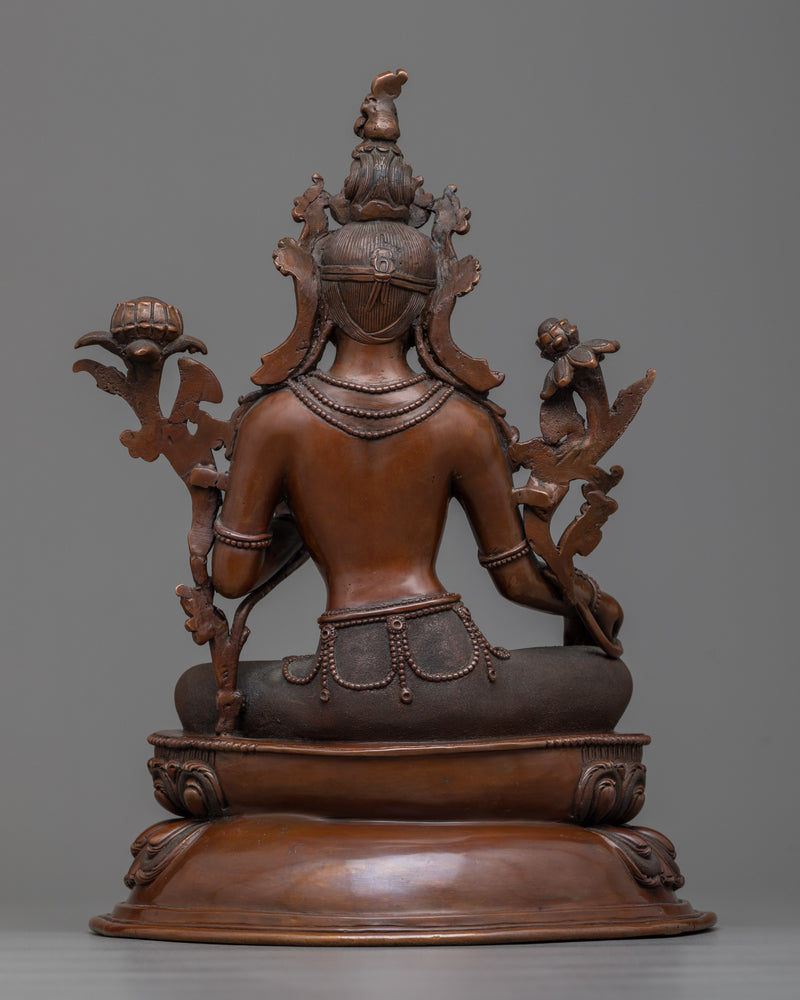 Green Tara 9.8 Inches Statue 