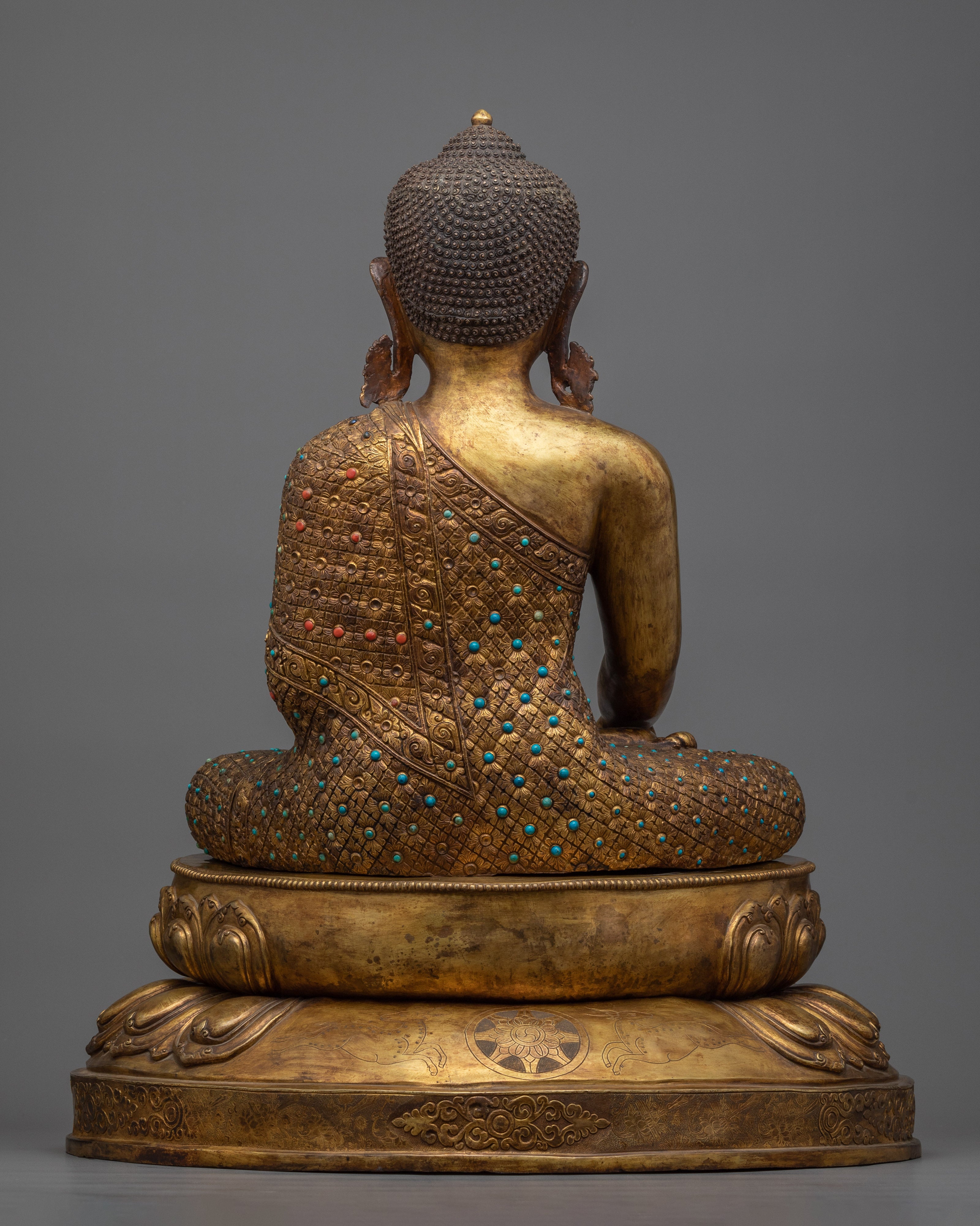 Statue of Shakyamuni Buddha | Antique Finished Sculpture