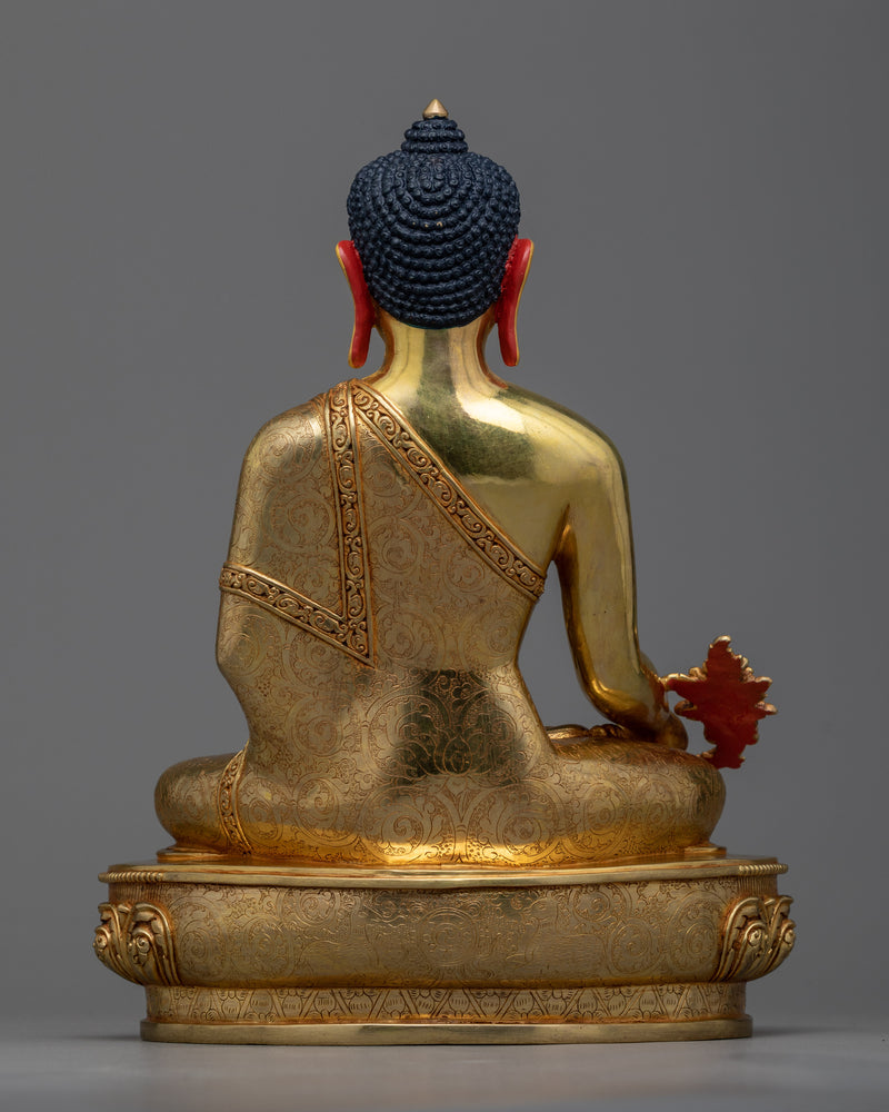 Healing Buddha Statue | Gold Plated Medicine Buddha Figurine