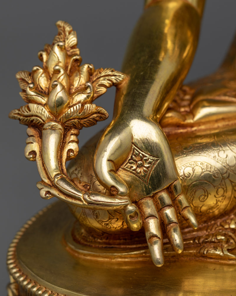 Healing Buddha Statue | Gold Plated Medicine Buddha Figurine