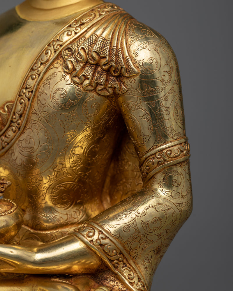 Healing Buddha Statue | Gold Plated Medicine Buddha Figurine