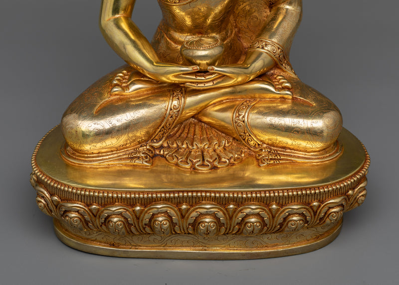 11 Inch Amitabha Buddha Gold Statue | Infinite Light Buddha of Pure Land