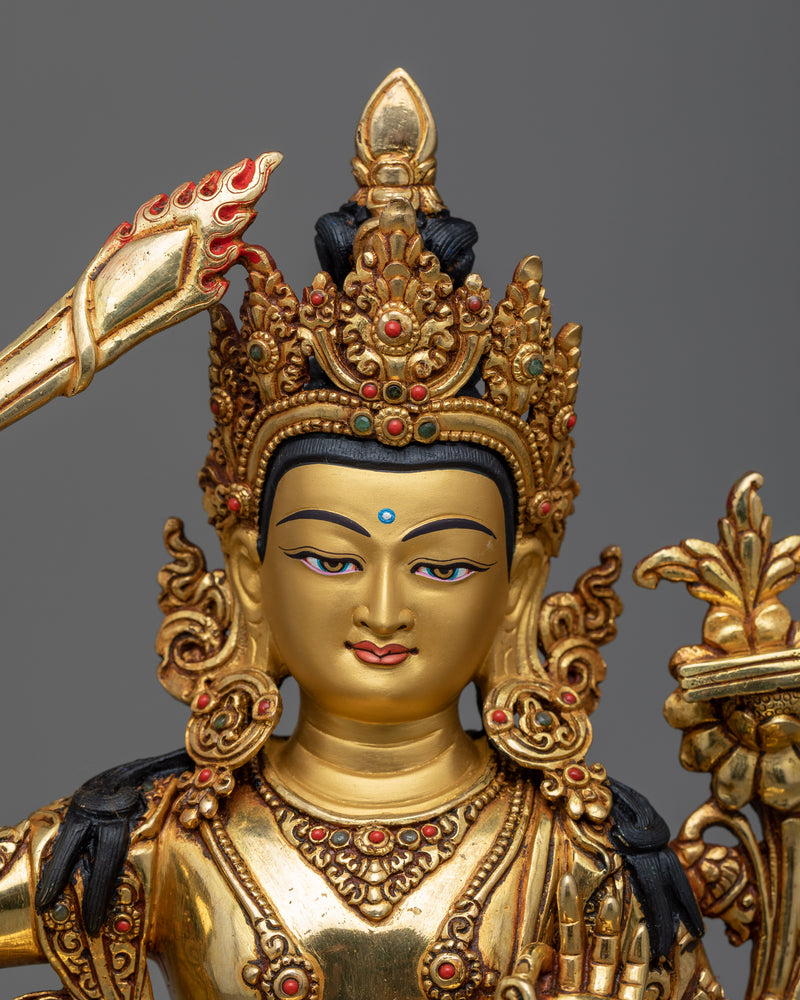 wisdom-deity-manjushri-statue
