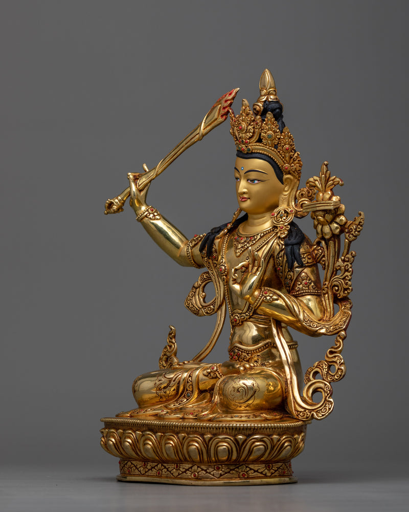 wisdom-deity-manjushri-statue