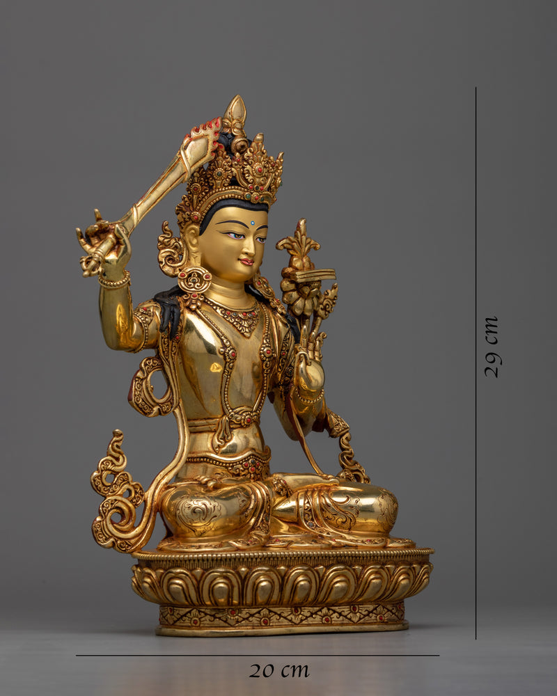 wisdom-deity-manjushri-statue