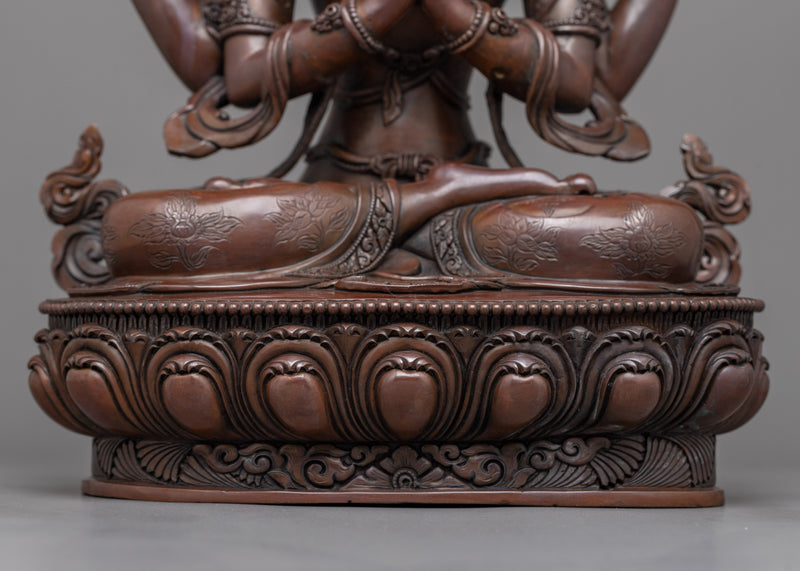 Divine Chenrezig Meditation Statue | A Beacon of Compassion & Harmony