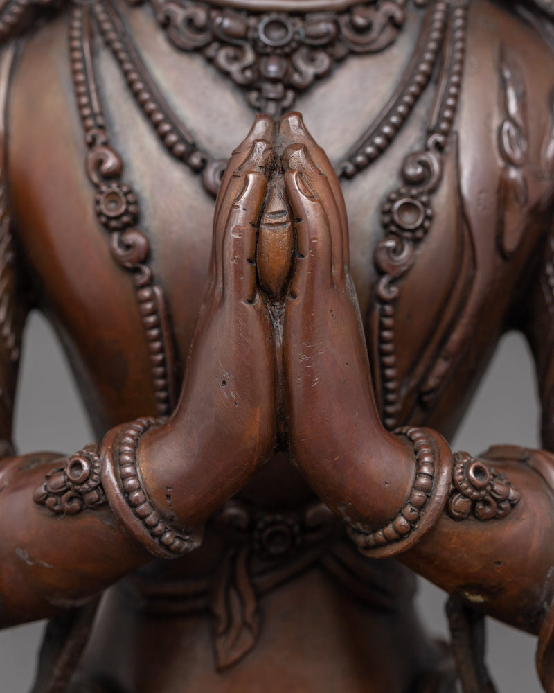 Divine Chenrezig Meditation Statue | A Beacon of Compassion & Harmony