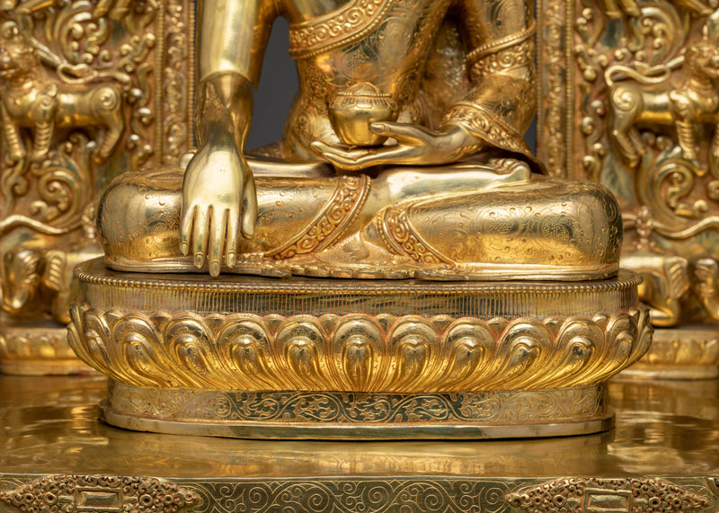 Buddha Shakyamuni on Throne Statue | Sublime Enlightenment