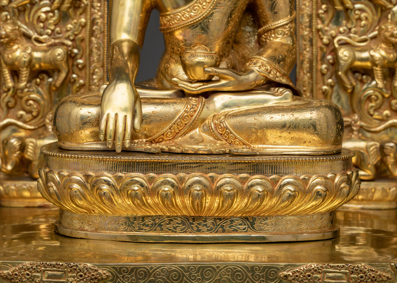 Buddha Shakyamuni on Throne Statue | Sublime Enlightenment