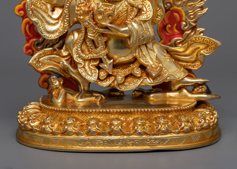Resplendent Mahakala Bernagchen Mantra Sculpture | Guardian of the Dharma