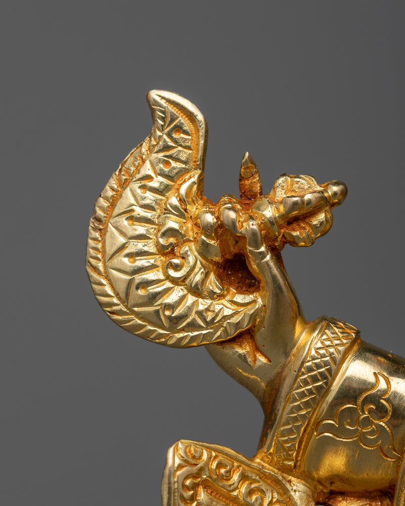 Resplendent Mahakala Bernagchen Mantra Sculpture | Guardian of the Dharma