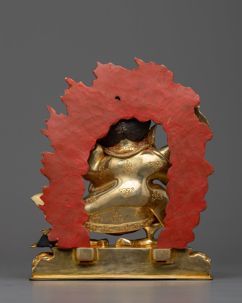 Resplendent Mahakala Bernagchen Mantra Sculpture | Guardian of the Dharma