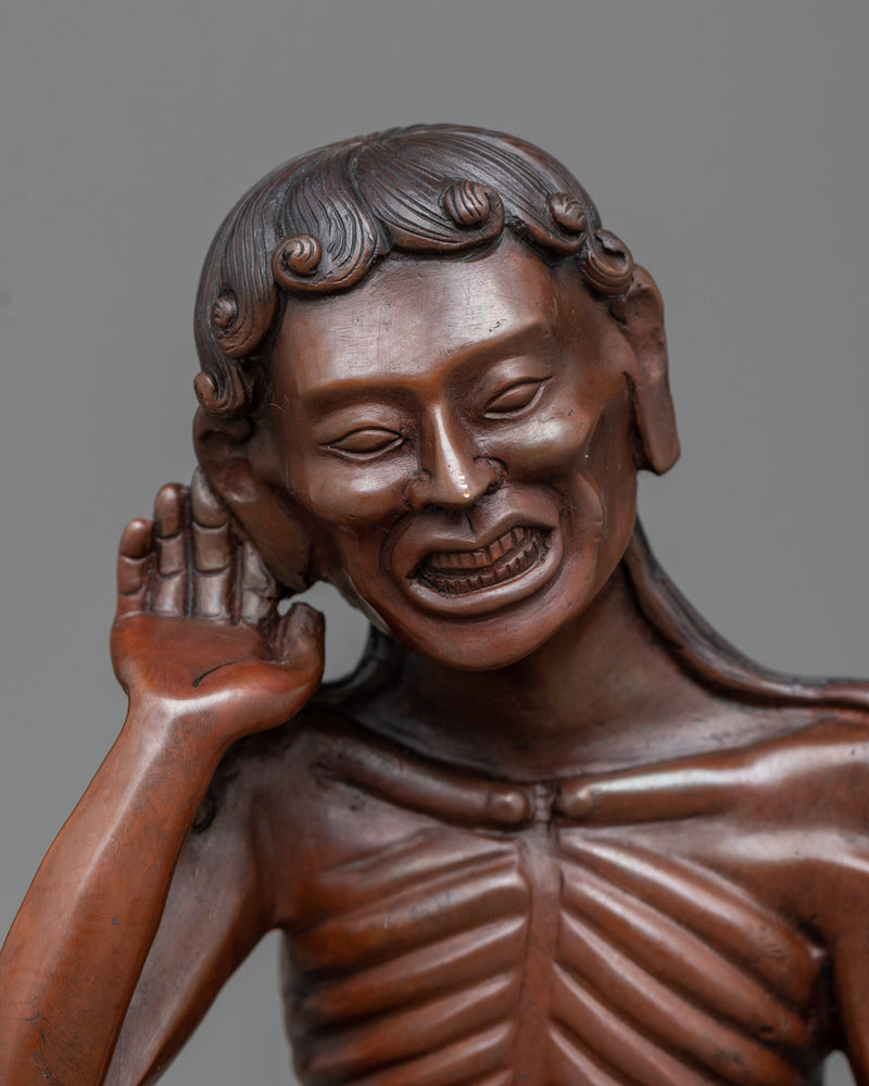 Milarepa Statue | Tibetan Buddhist master 11 Inch Copper Sculpture