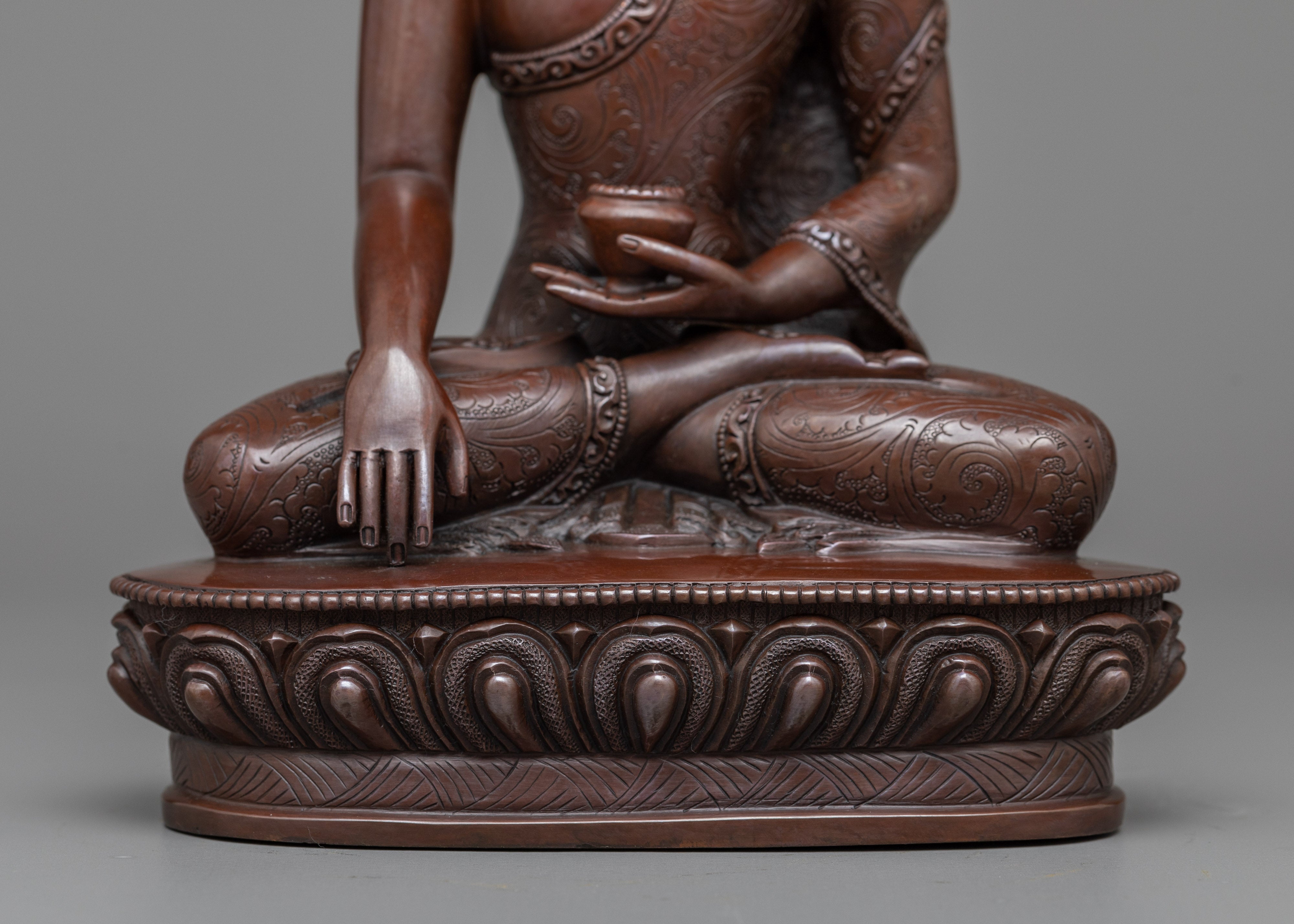 Buddha Shakyamuni Copper Statue | Hand-Crafted Nepali Figure