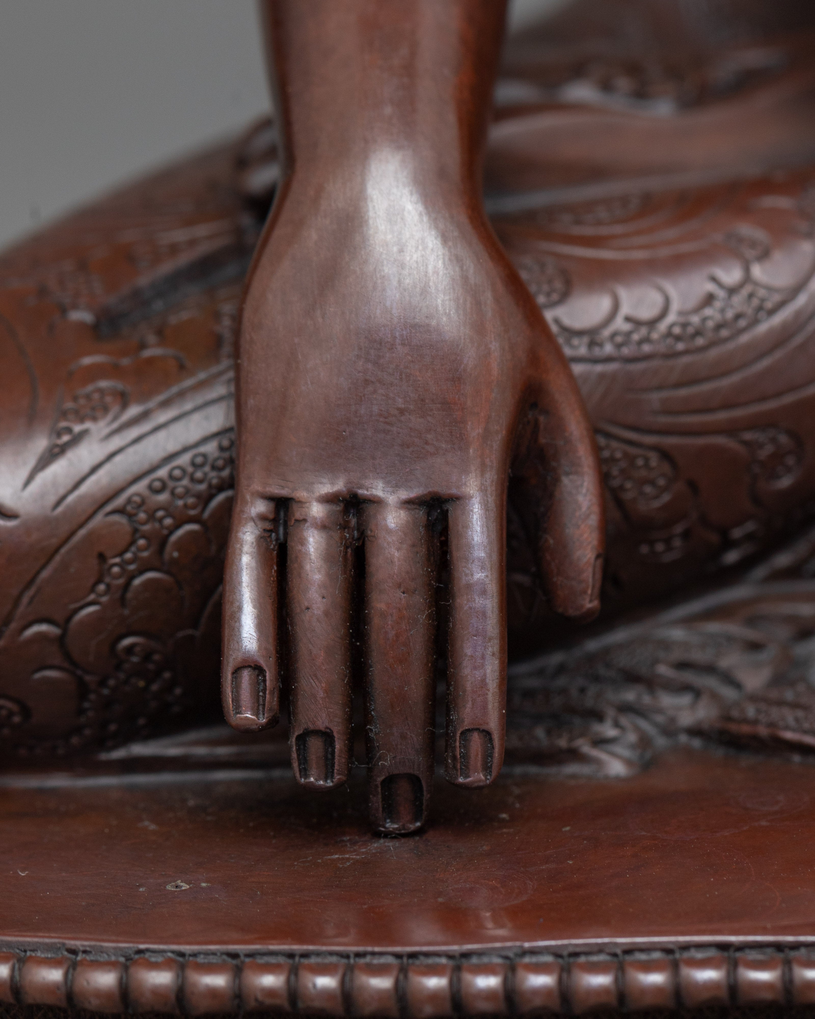 Buddha Shakyamuni Copper Statue | Hand-Crafted Nepali Figure