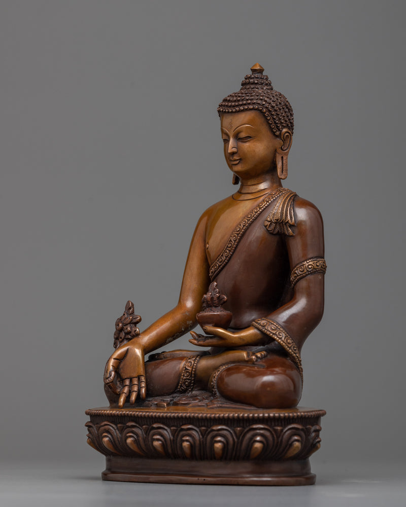 9 Inch Medicine Buddha Statue | Handcrafted in Century Old Craftsmanship