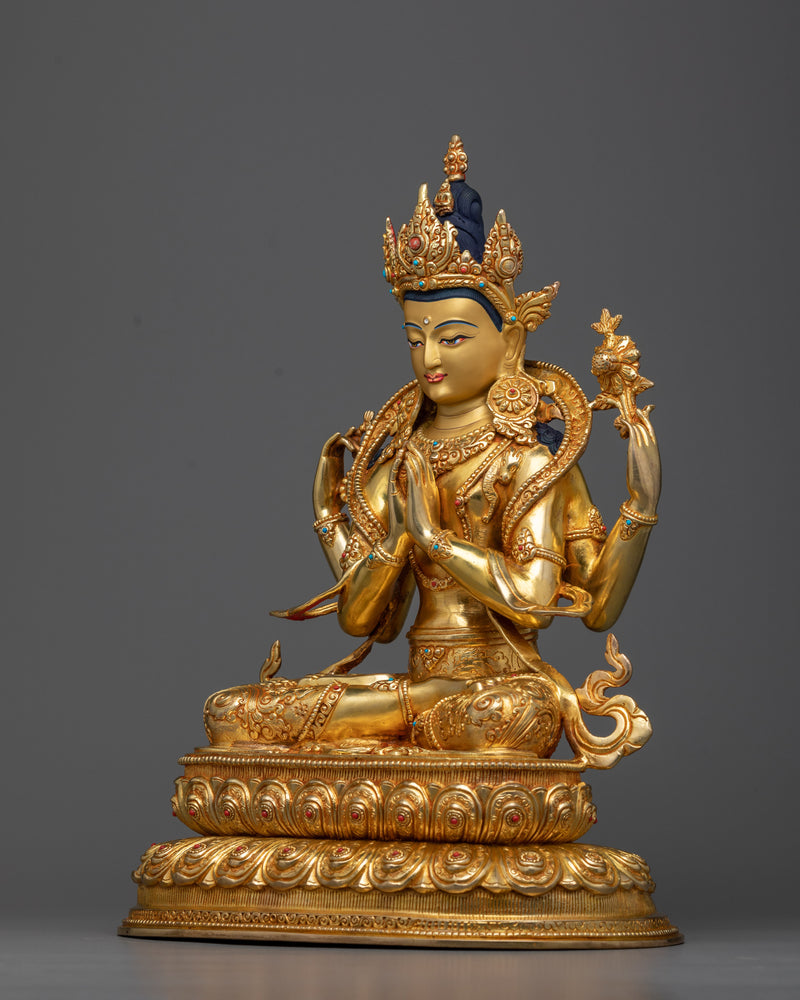 chenrezig-buddhist-copper-sculpture