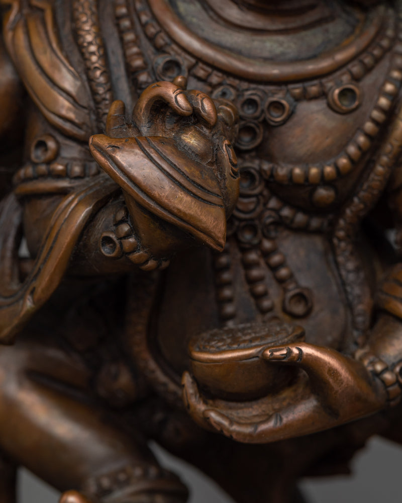 Six Armed Mahakala Sculpture | Dharmapala Pantheon of The Wrathful Deities
