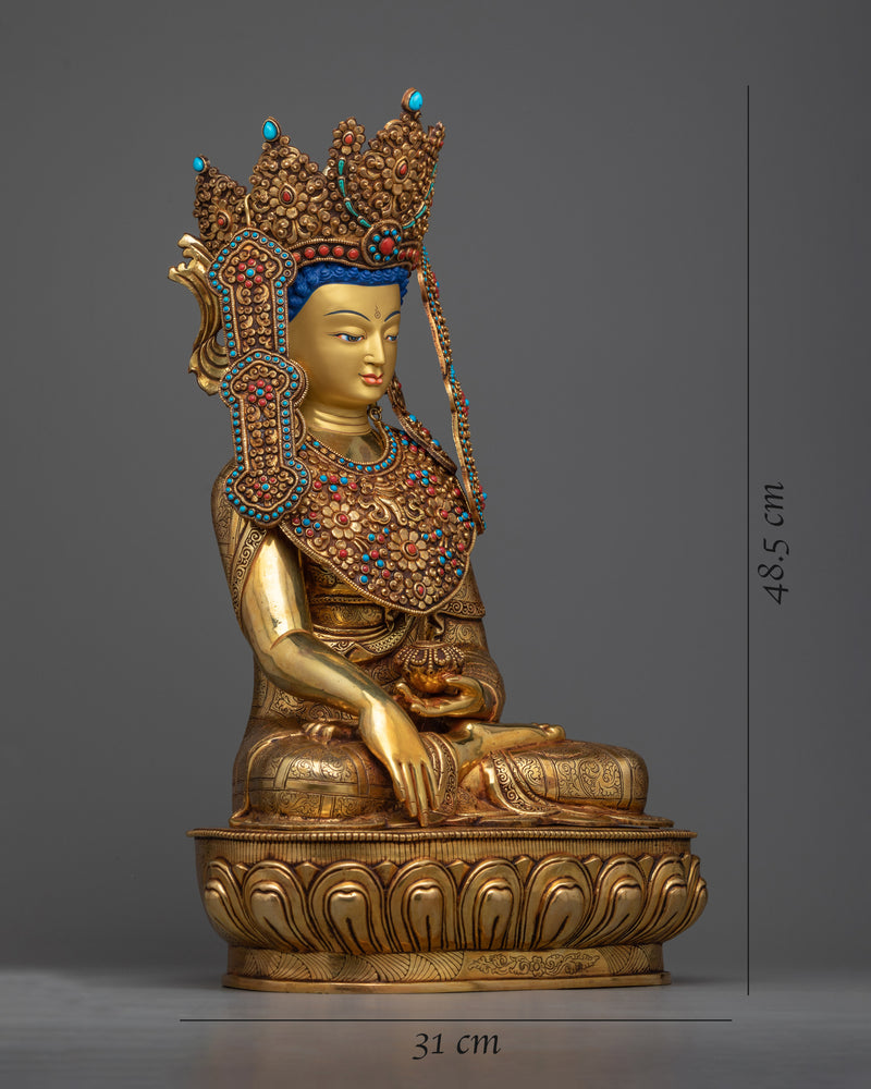 Crown Shakyamuni Buddha Statue