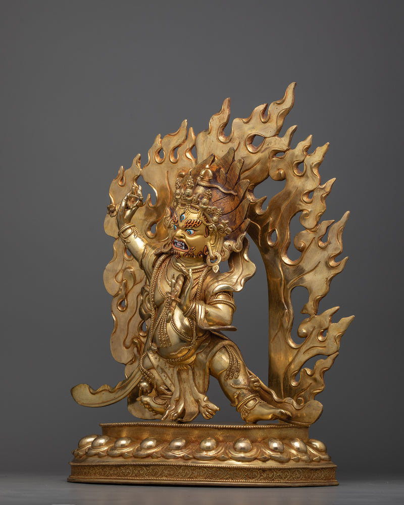 Vajrapani Buddhist Savior Statue | The Thunderbolt-bearing Bodhisattva