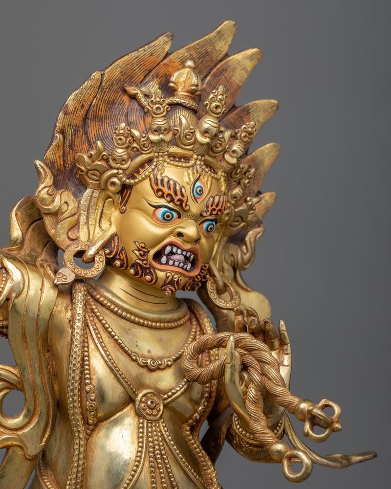 Vajrapani Buddhist Savior Statue | The Thunderbolt-bearing Bodhisattva
