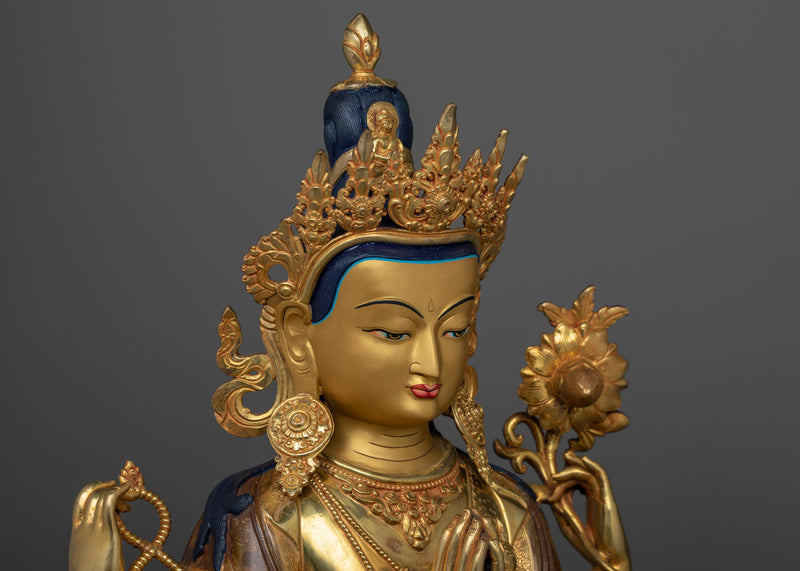 Chenrezig Large Statue | 25.9 Inches Sculpture of Compassionate Being