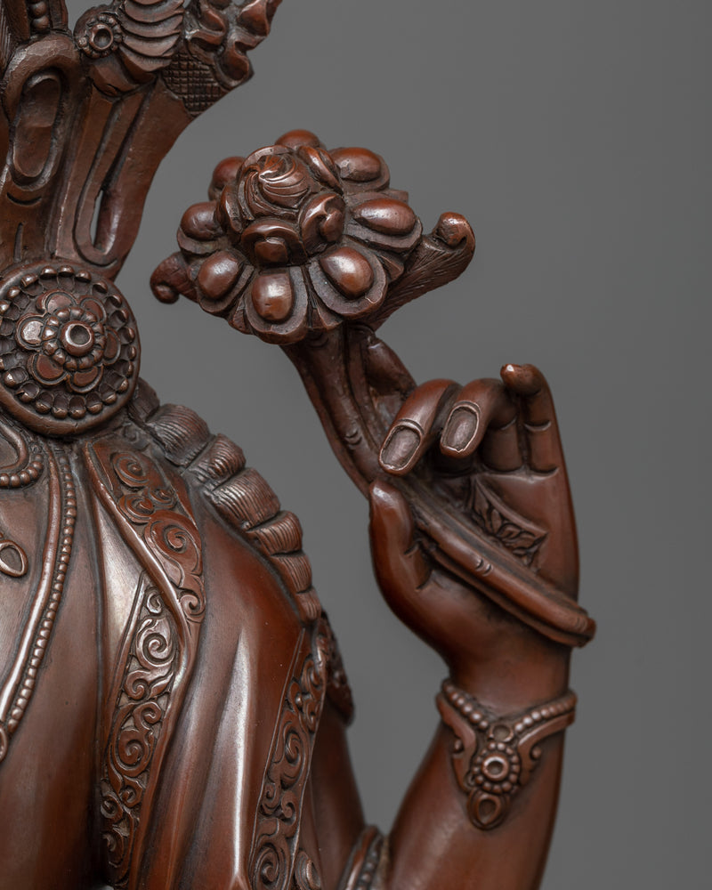 Hand Crafted Chenrezig Statue | Boddhisattva of Compassion Avalokitesvara