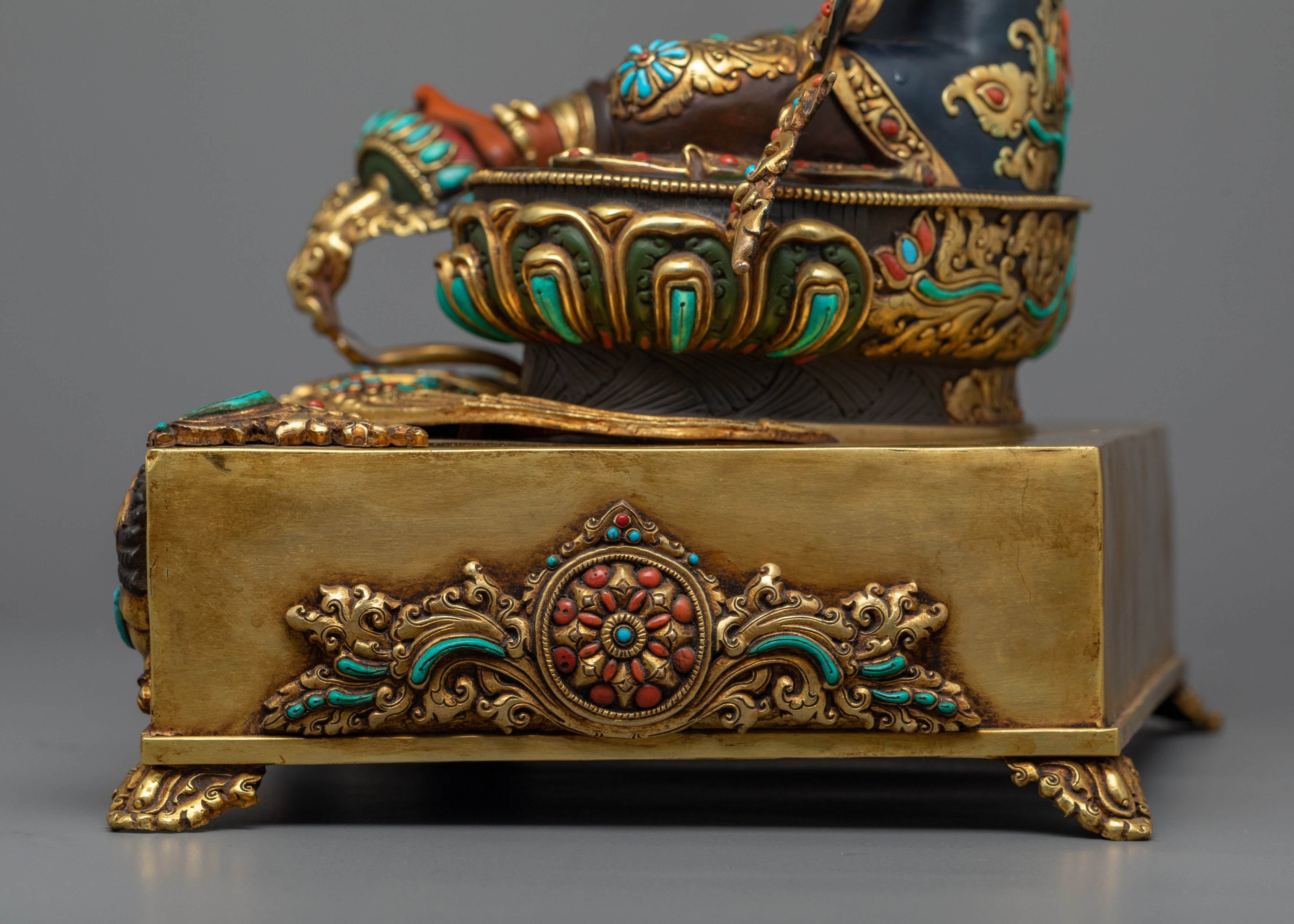 Red Manjushri Tikshna Statue | Uncover Wisdom with Our Exquisite Sculpture