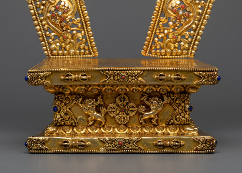 Celestial Chenrezig on Throne | A Beacon of Compassion and Grace
