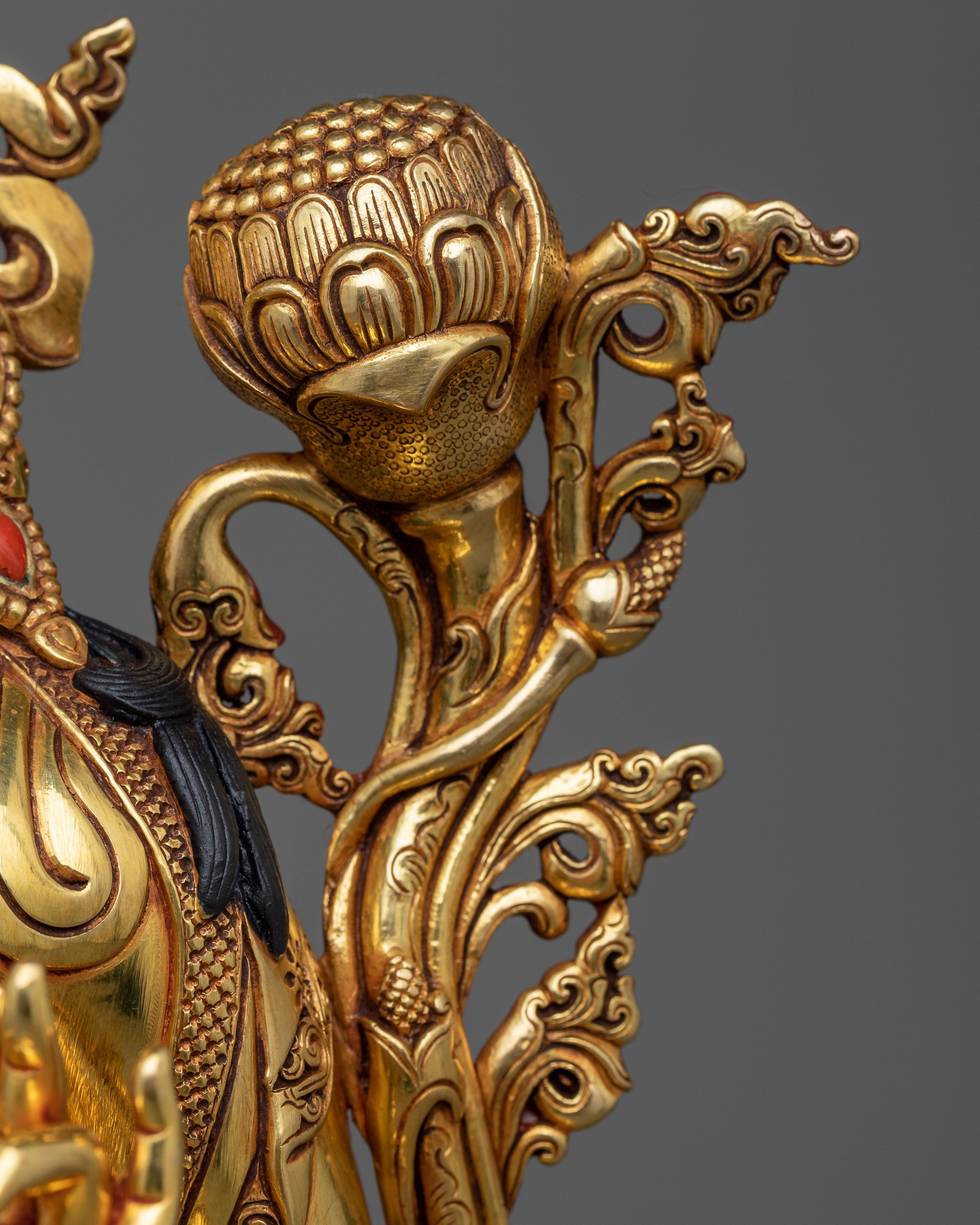 Premium Quality Green Tara Statue | 14.5 Inch Beautiful Sculpture of Mother Tara