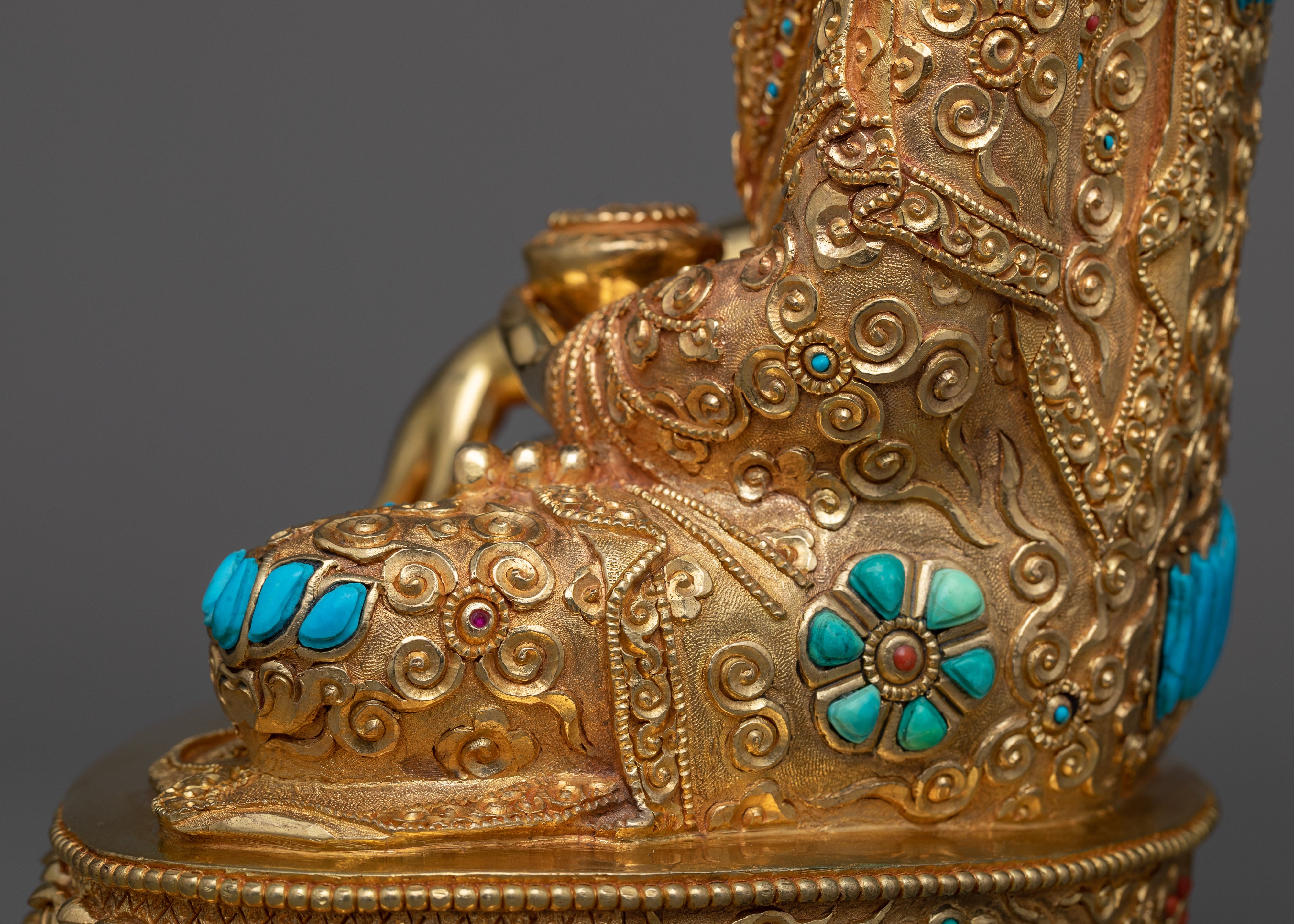 Elegant Shakyamuni Statue for Shrine Decor | Spiritual Sculpture of Lord Gautam Buddha