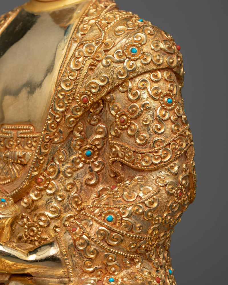 Serene Shakyamuni Buddha Statue for Sacred Chants | Nepalese Traditional Artwork