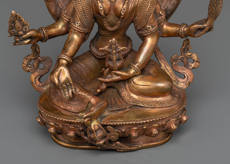 Discover the Timeless Elegance of our Vasudhara Sculpture | Himalayan Oxidized Art