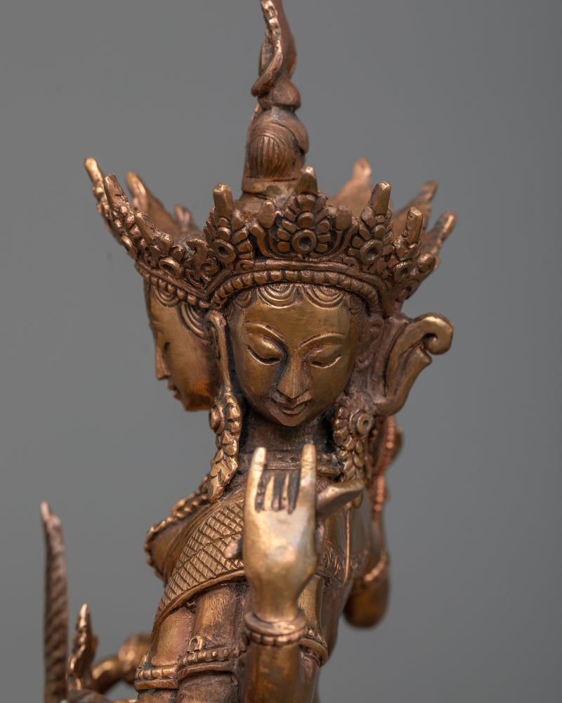 Discover the Timeless Elegance of our Vasudhara Sculpture | Himalayan Oxidized Art