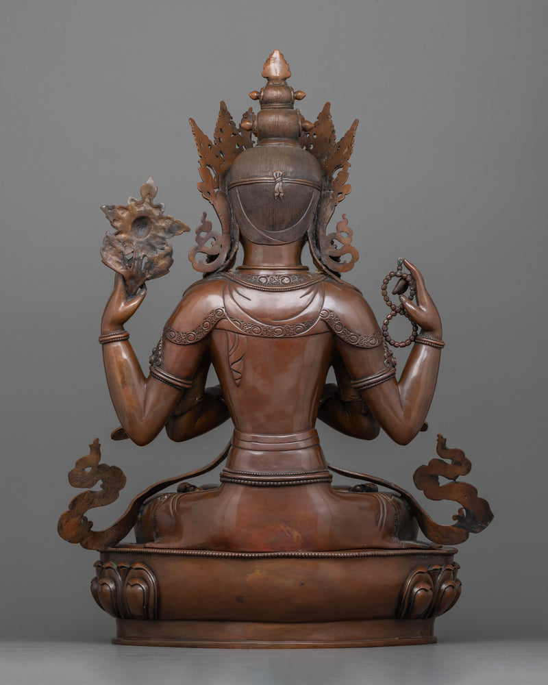 Chenresig Meditation Statue | Embrace Compassionate Tranquility