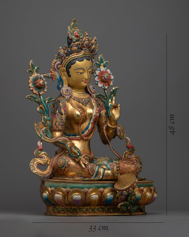 green-tara-buddha-sculpture