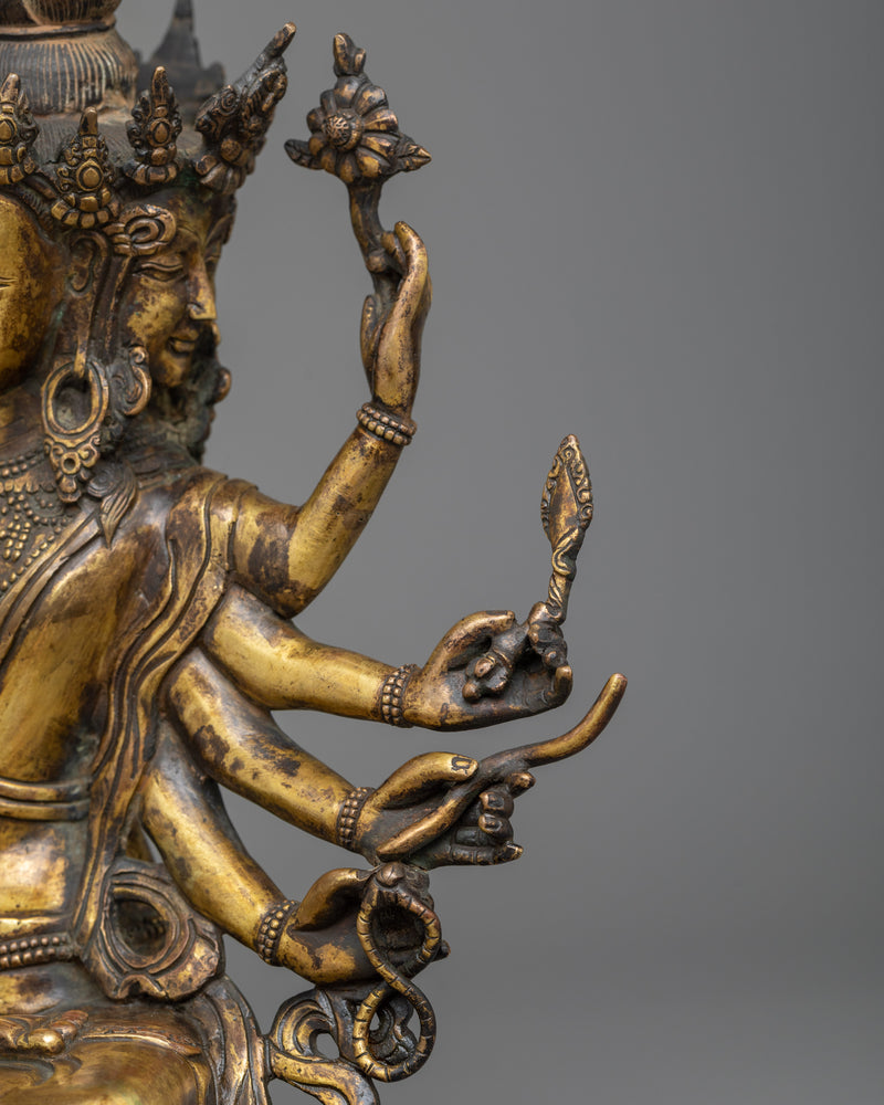 Discover the Multifaceted Enlightenment with Maha Manjushri | Himalayan Artwork