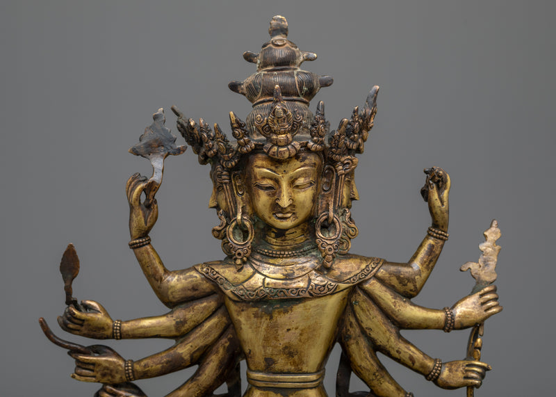 Discover the Multifaceted Enlightenment with Maha Manjushri | Himalayan Artwork
