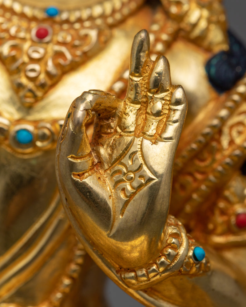 Manjushree Statue | Handmade Sculpture of Boddhisattva Wisdom Deity