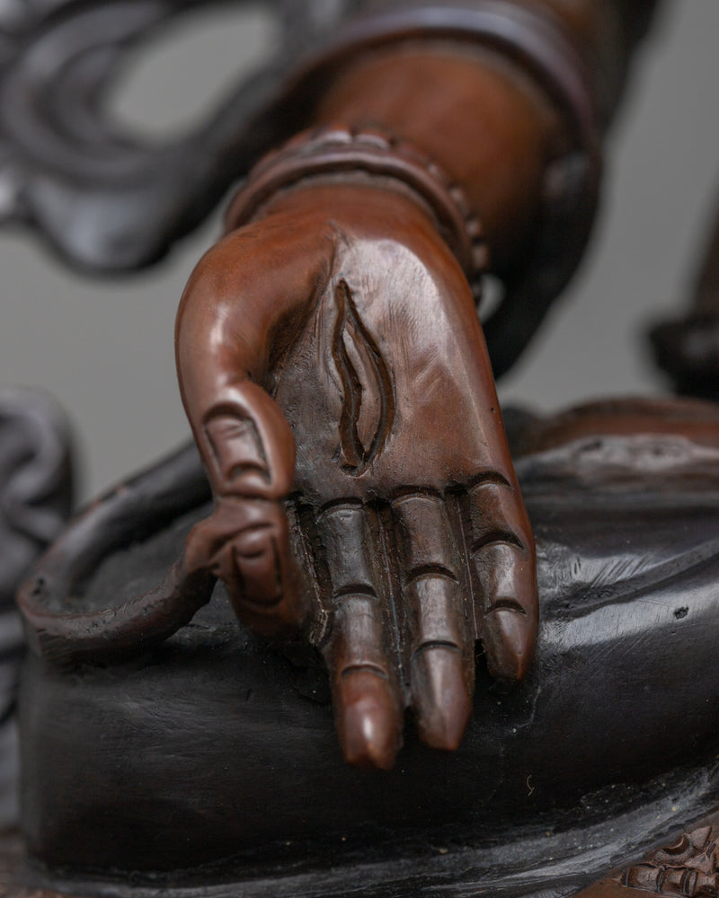 White Tara 8 Inch Statue | Handmade Copper Figurine