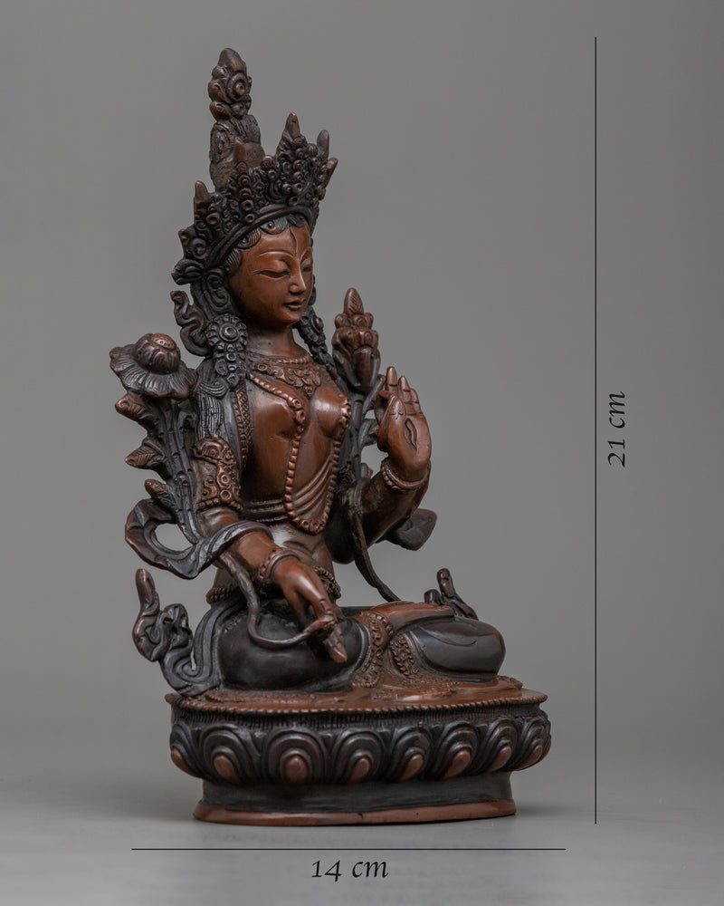 White Tara 8 Inch Statue 