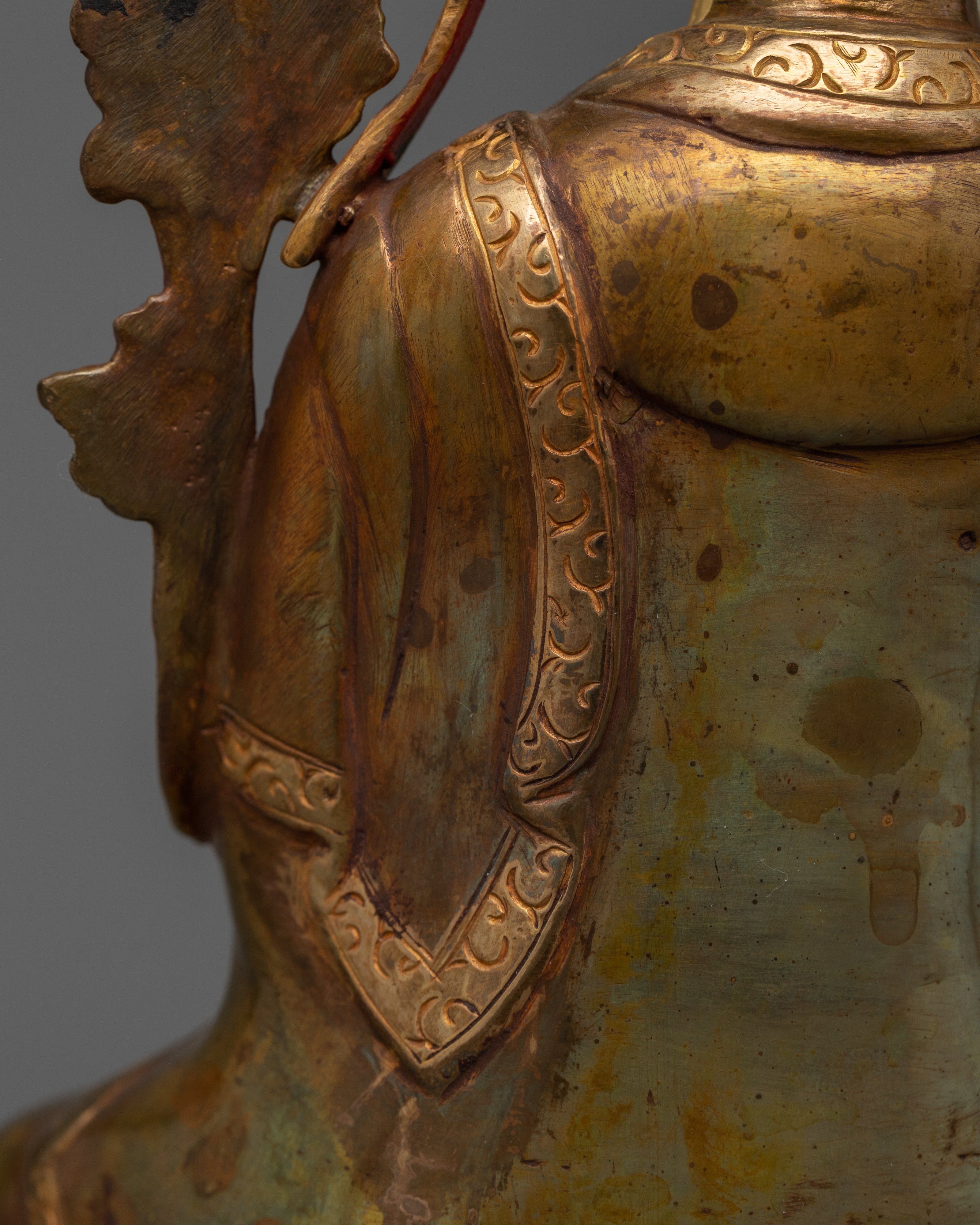 Je Tsongkhapa Statue | 24k Gold Gilded Artwork