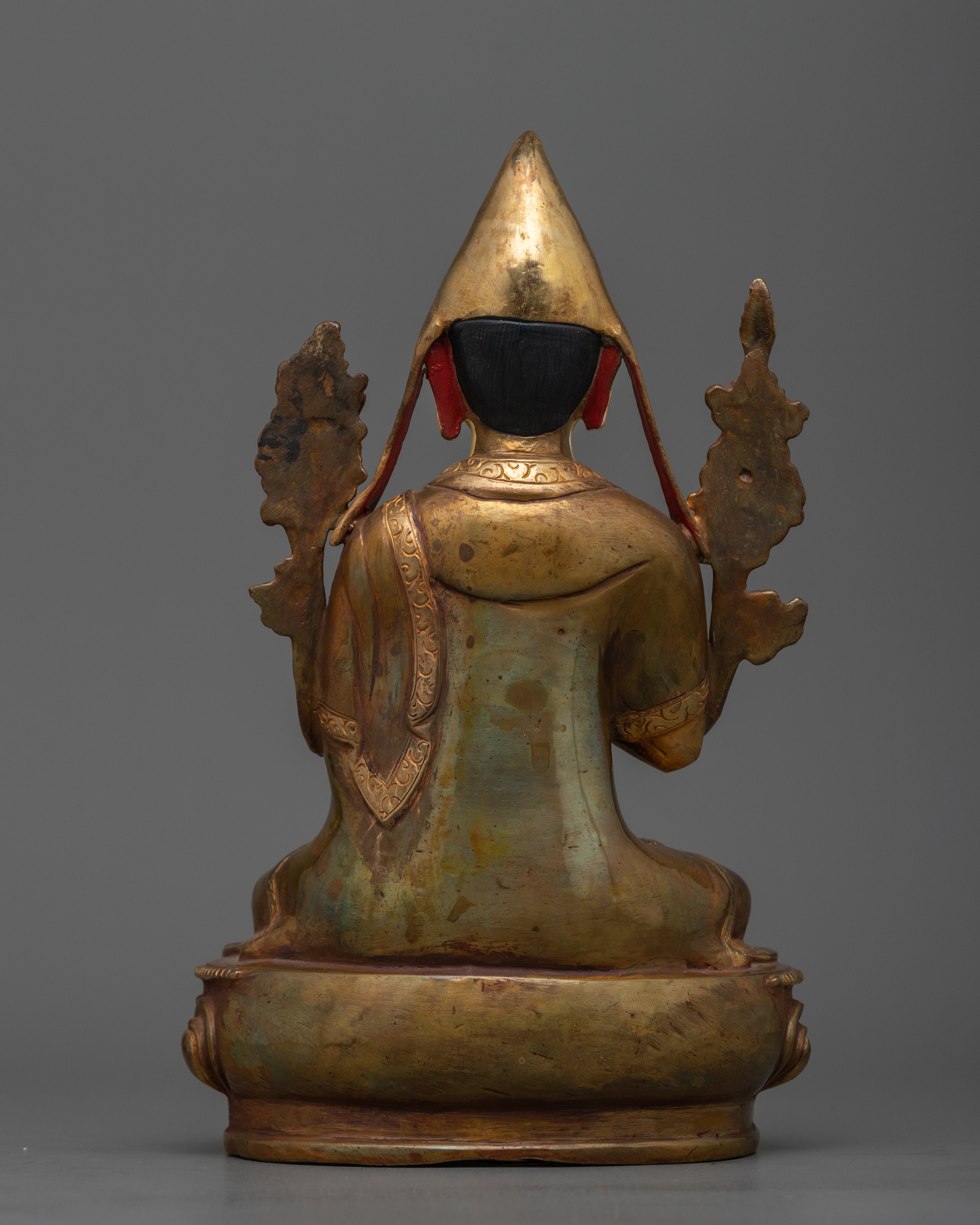 Je Tsongkhapa Statue | 24k Gold Gilded Artwork