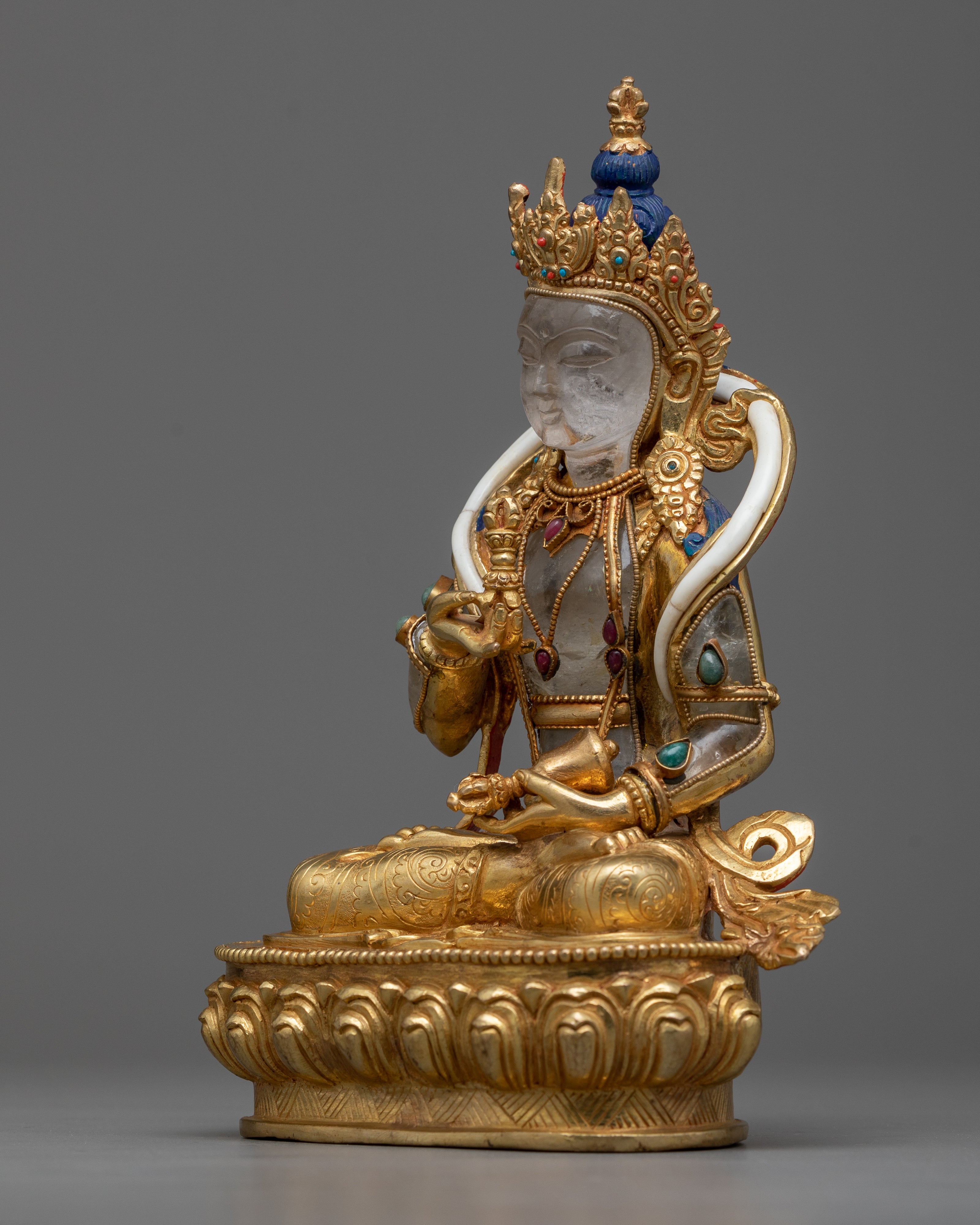 vajrasattva-crystal statue