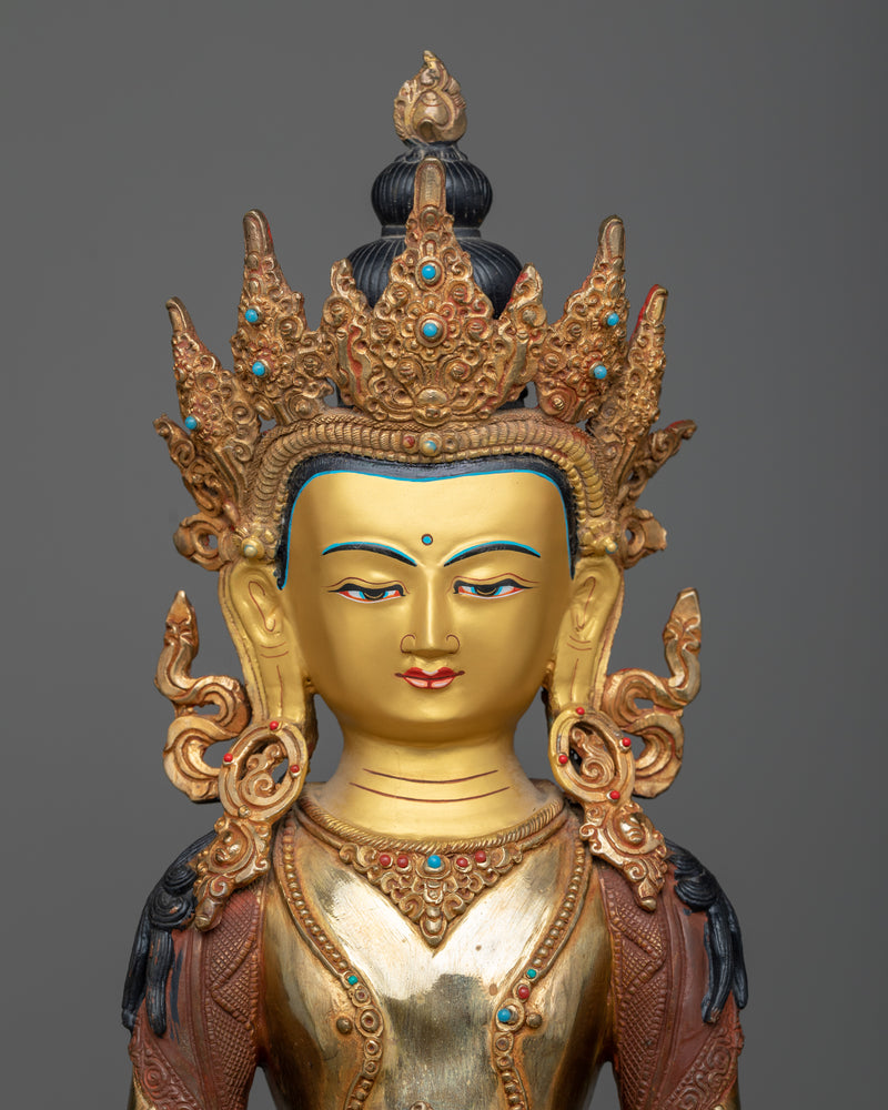 statue for amitayus-long-life-practice