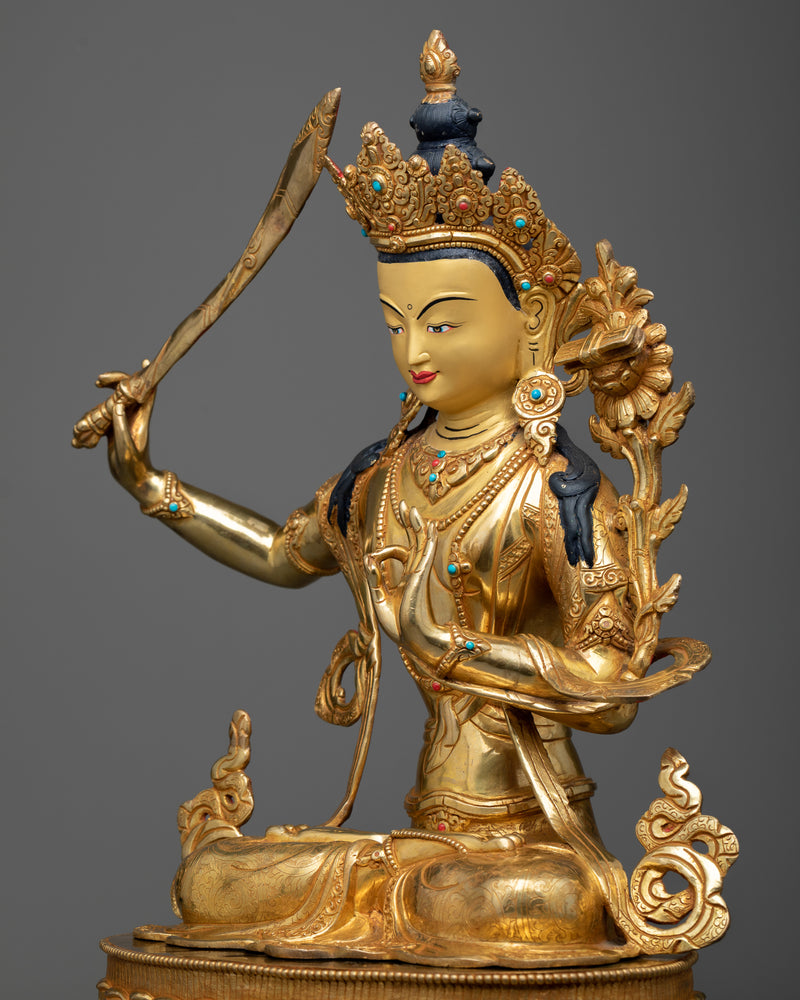 Statue of Manjushri Bodhisattva of Wisdom | Embark on a Journey of Enlightenment